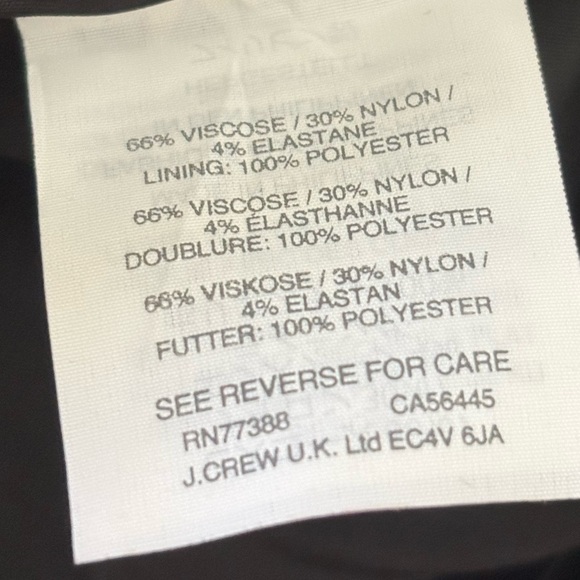 J.crew Womens Bell Sleeve Black Ponte sheath dress size 8 - Picture 10 of 12